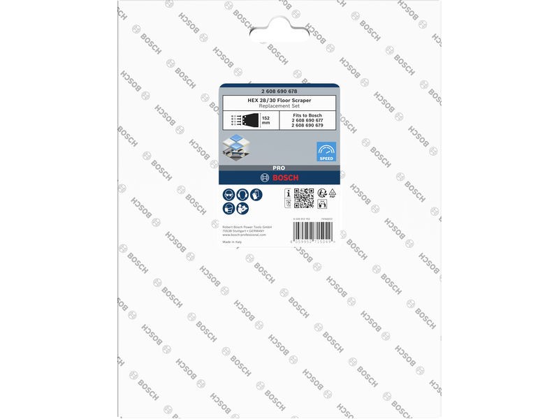 Nadomestni komplet strgalnika Bosch za tla PRO HEX 28/30, 2608690678